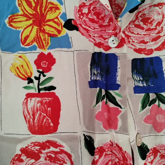 Vintage NWT Nora Noh Blouse sz L - Picture 7 of 8